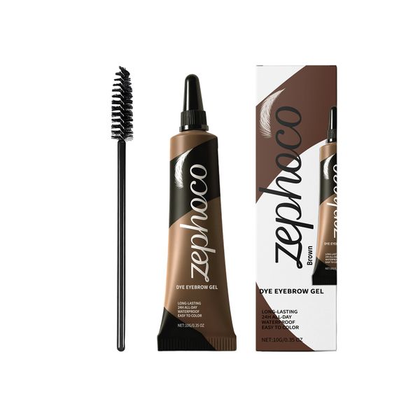 Eyebrow Tinting Gel Kit - Brown, 24-Hour Waterproof and Long-Lasting