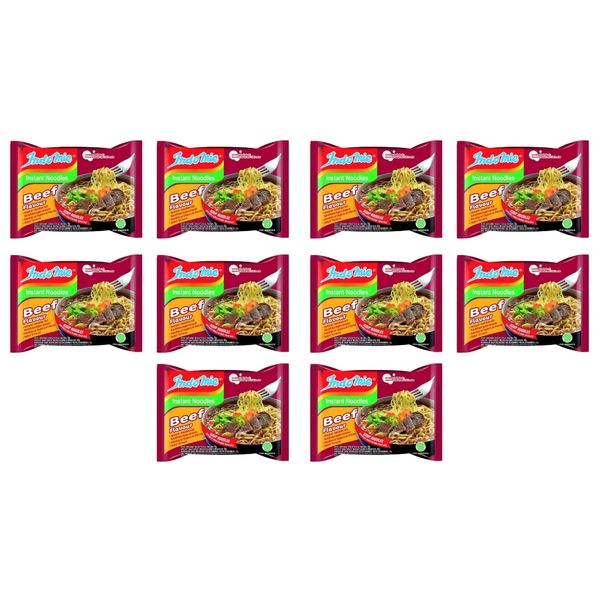 Indomie Instant Beef Flavor Noodles - 75g x 10