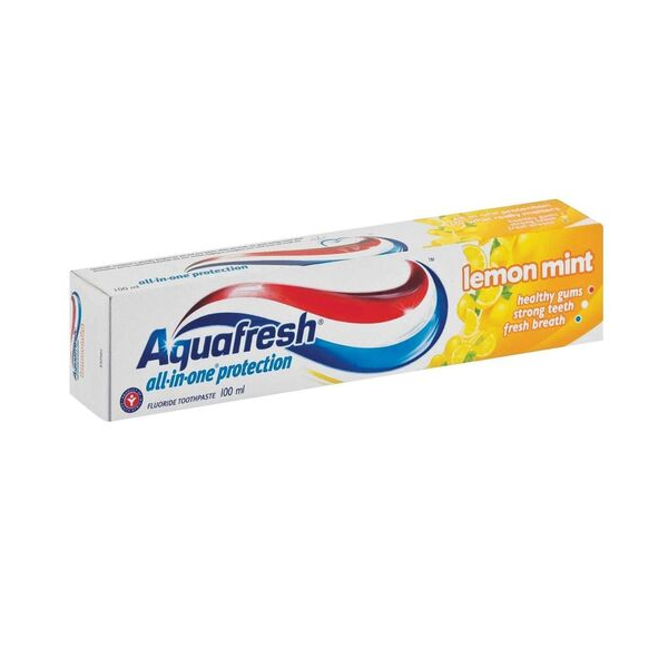 Aquafresh Tooth Paste Lemon Mint (12 tubes x 100ml)