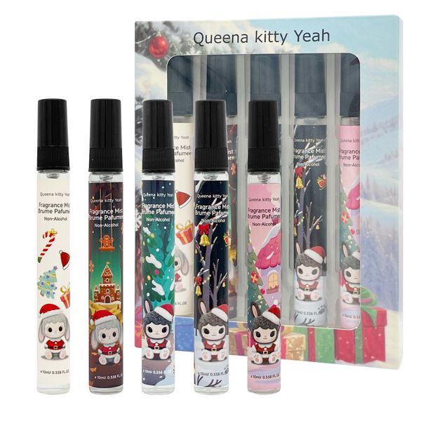 5x10ml - Portable Christmas Fragrance Spray, Lasting Freshness