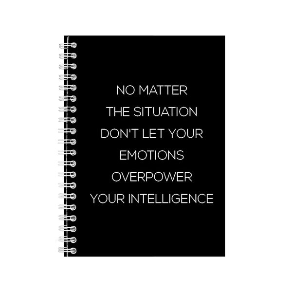 No Matter A5 Notebook Spiral Lined Motivational Sayings Graphic Notepad 160