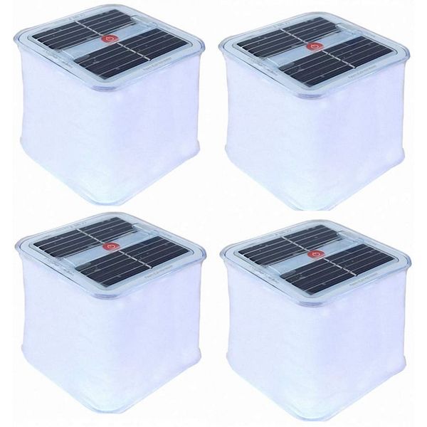 Rechargeable Emergency Inflatable Solar Light Frosted Outdoor Camping Lamp