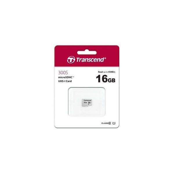 Transcend 300S 16GB MicroSDXC/SDHC Class 10 UHS-I U1 - TS16GUSD300S