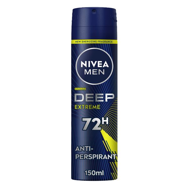 NIVEA MEN DEEP Extreme MaxxTech, Antiperspirant for Men, Spray 150ml