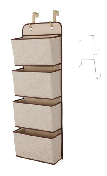 4 Pocket Door Mounting Storage - Cream