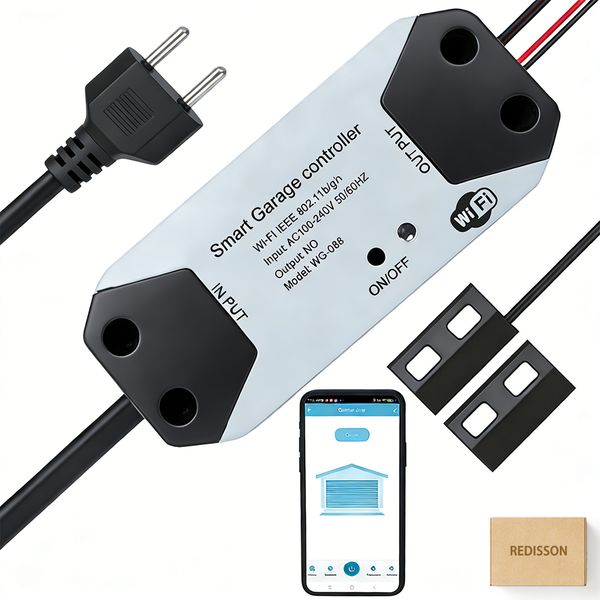 WiFi Smart Garage Door Opener Remote, Tuya Smart Life APP Control