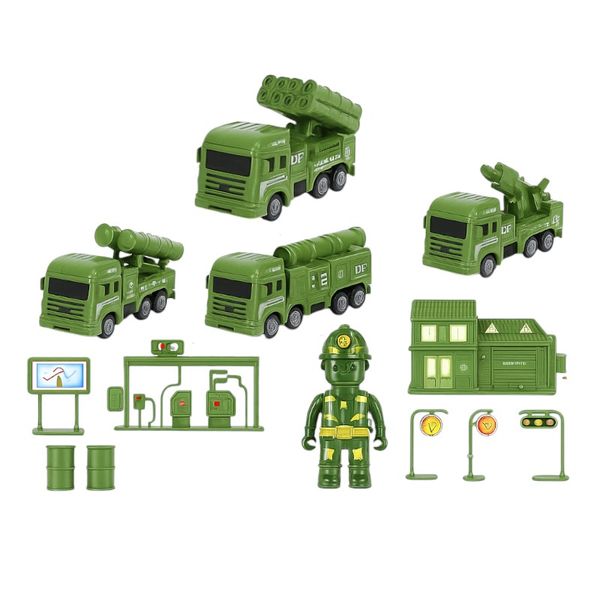 Military and Engineering Adventure Army Toy Set - Green
