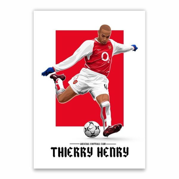 Thierry Henry Arsenal Football Club Poster - A1