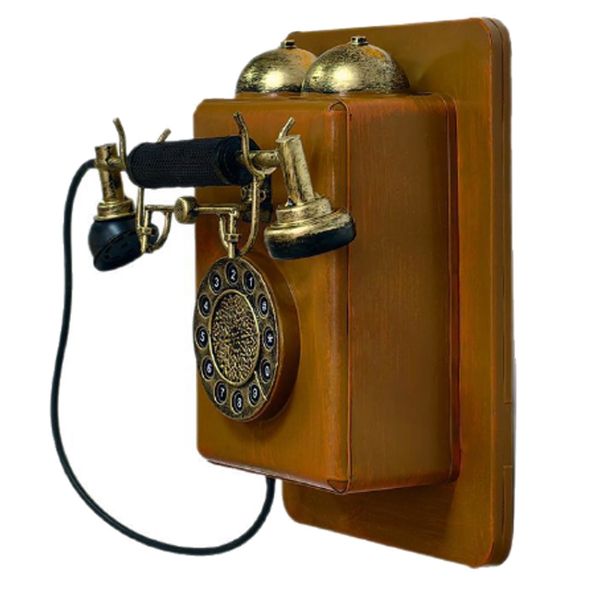 Decor Lightweight and Durable Wall-Mounted Vintage/Retro Phone Model - 27cm