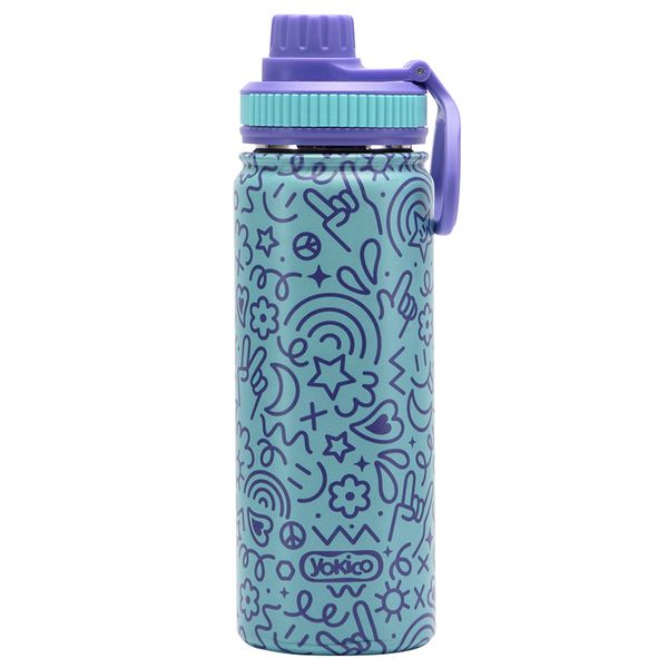Yokico Illi Gumdrops Dbl Wall Stainless Steel Bottle