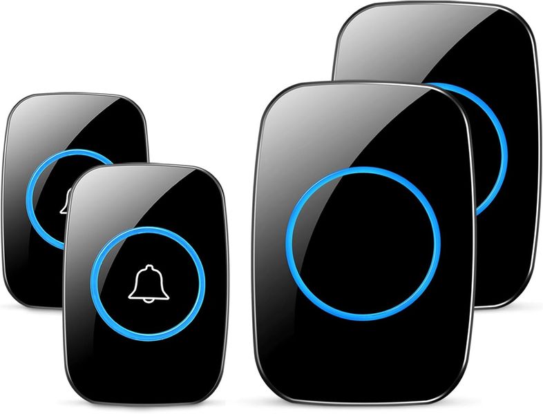 Wireless Doorbell, Waterproof Door Bell Kit-2PCS