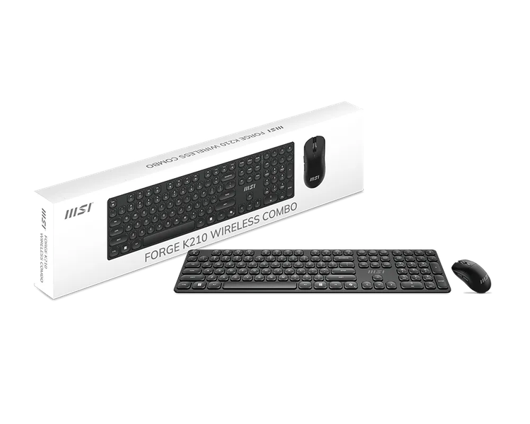 MSI FORGE K210 Wireless Keyboard &amp; Mouse Combo 2.4GHz Wireless