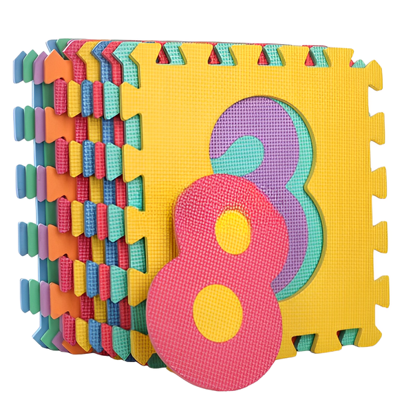 10 Piece EVA Foam Educational Mat Numbers10pc 28.5x28.5cm