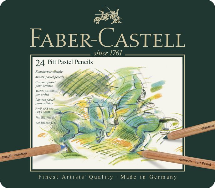 Faber-Castell PITT Pastel Pencils - Tin of 24