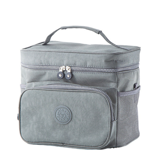 Large Capacity Thermal Cooler Bag - Portable Zipper Insulated Lunch Bags - 26cm