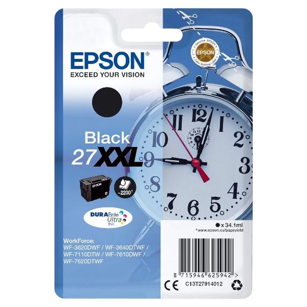 Epson 27XXL Black High Capacity Ink Cartridge T2791 for WF-76xxxx