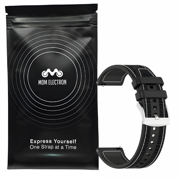 Nylon Braid Silicone Strap Compatible with Huawei Watch GT 4/5/6 Pro 46mm