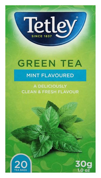 Tetley Mint Green Tea 20's Pack of 6