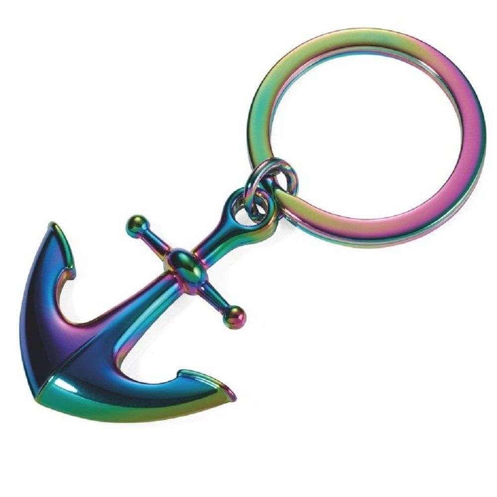 Troika Keyring Anchor - Iridescent Colours