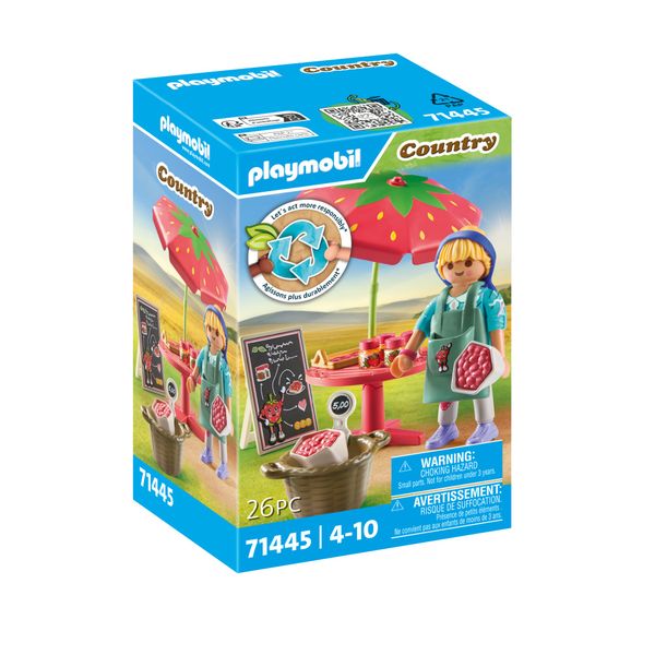 Playmobil Country - Homemade Strawberry Jam Stall Playset - 26 Piece