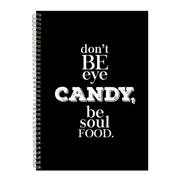 Soul A4 Notebook Spiral Lined Motivational Sayings Graphic Notepad Gift 185