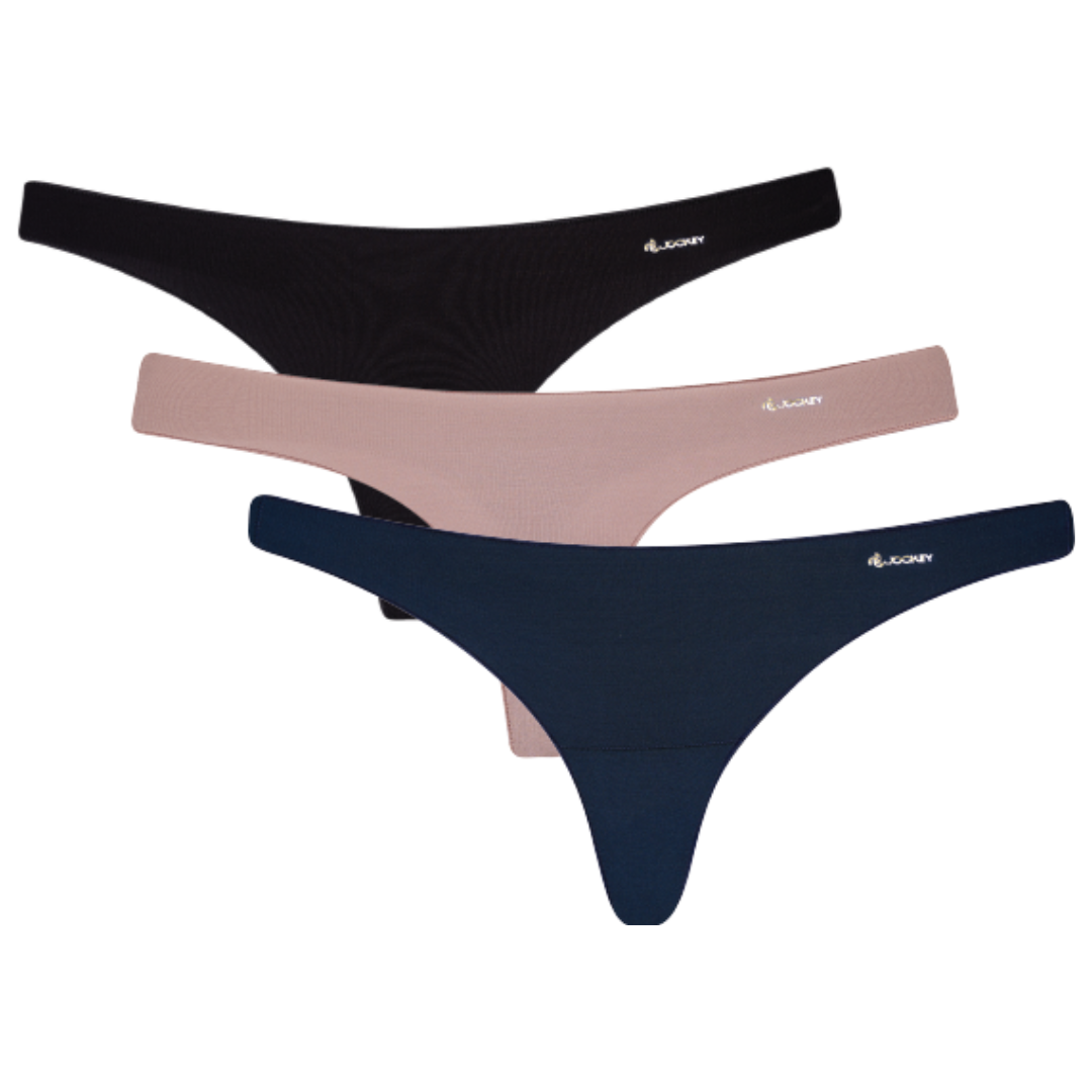 Jockey Ladies Underwear No Panty Line Basics Seamless G String Set 