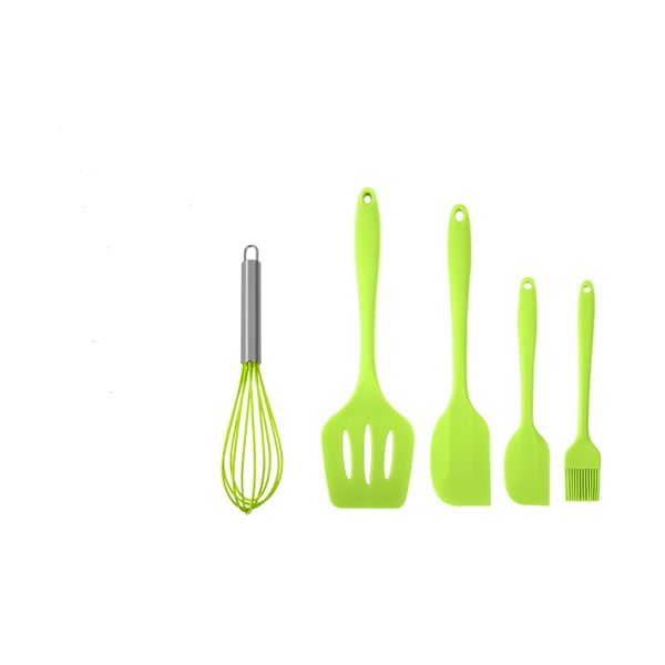 SCS-001-5-G,5 Pieces Silicone Cooking Set