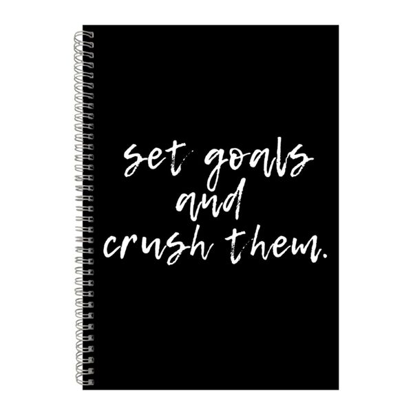 Crush A4 Notebook Spiral Lined Motivational Sayings Graphic Notepad Gift244