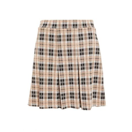 check pleated mini skirt uk