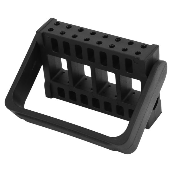 Nail Tool Placement Box 16 Hole Grinding Head Storage Box, Black