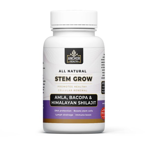 Anchor Health - Stem Grow - now with Shilajit - 90 Caps