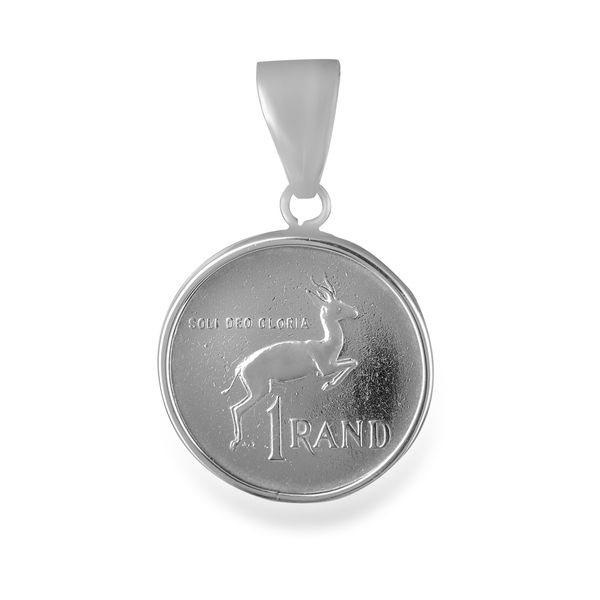 Silver One Rand Coin Pendant (PE-649)