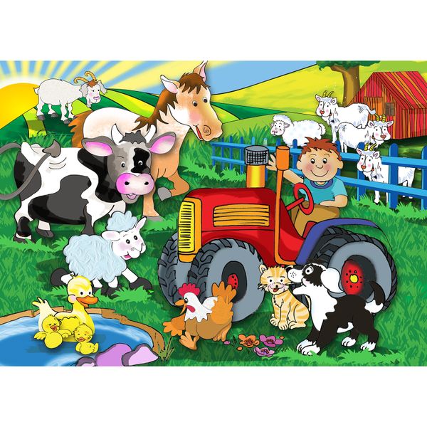 RGS Group Farm Wooden Puzzle - 15 Piece