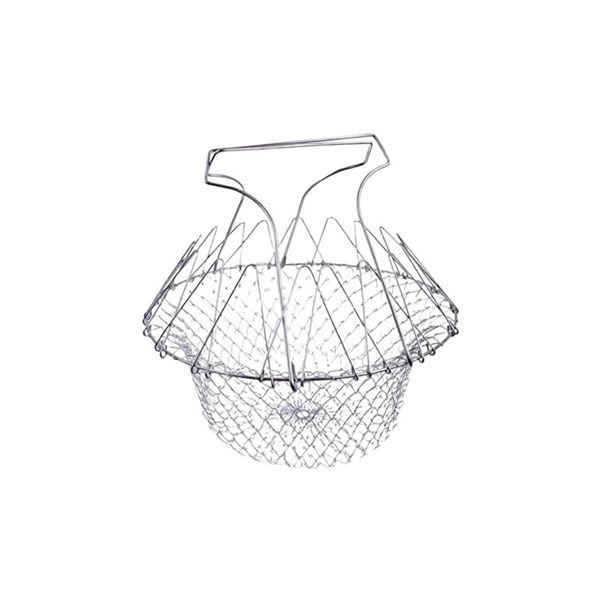 12 In1 Multi-Functional Stainless Steel Kitchen Foldable Strainer