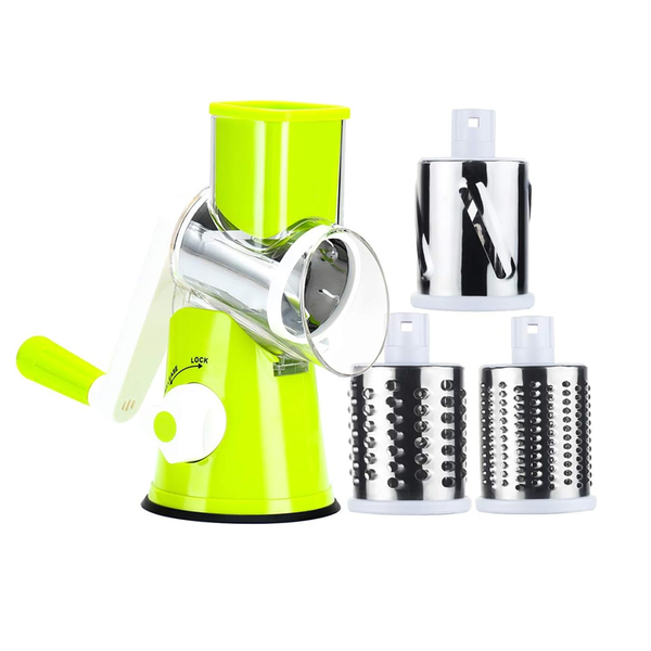 3 In 1 Rotating Drum Grater Vegetable Cutter
