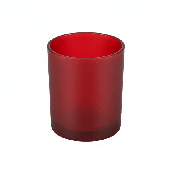 Frosted Glass Candle Holder with Lid