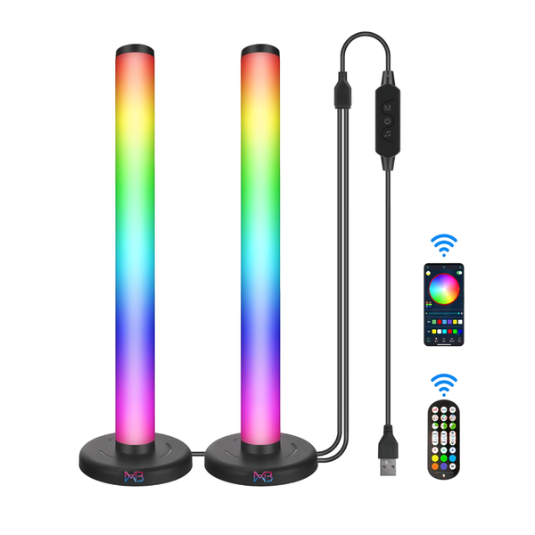 WOVIBO 2 RGB Ambient Light, Colorful Rhythm Light, Infrared Remote Control