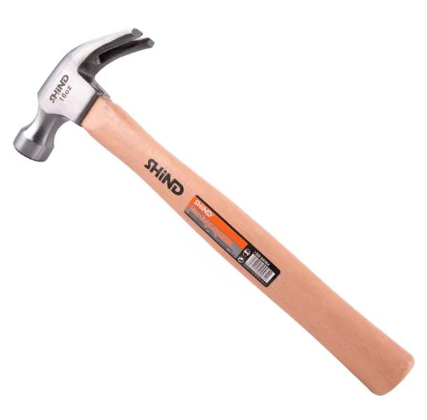 Shind 16oz Claw Hammer With Wooden Handle