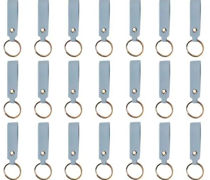 Trocraft Leather Keychain 25pc L/blue
