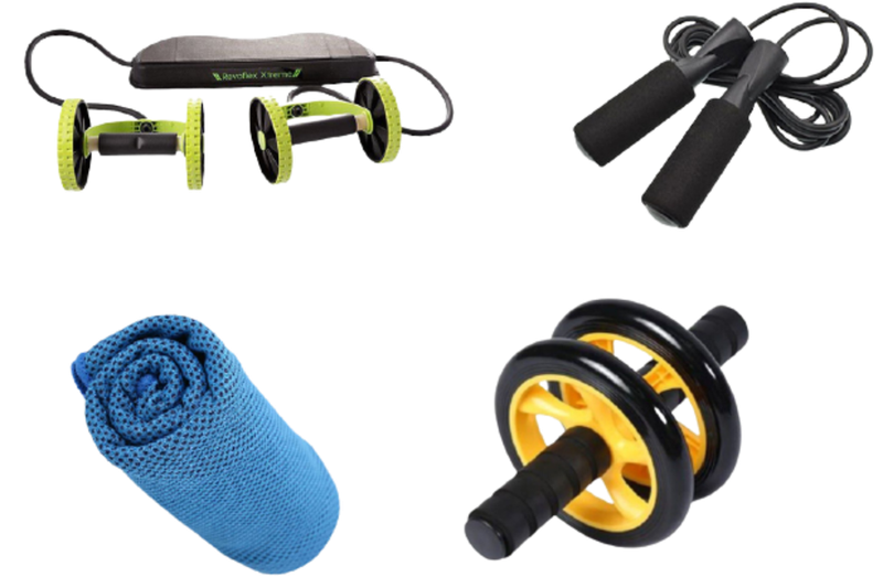 Lunae Ab, Strength And Cardio Workout Set With Super Cooling Towel