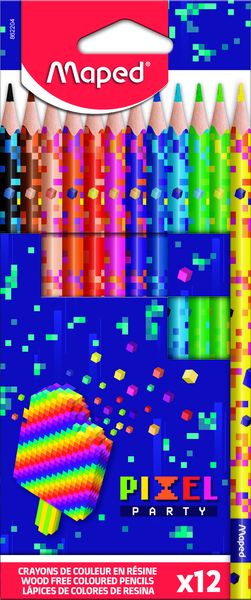 MAPED Pixel Color Pencil 12's
