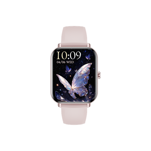 1.75-inch Heart Rate and Blood Oxygen Monitor Sports Watch - Pink Glue