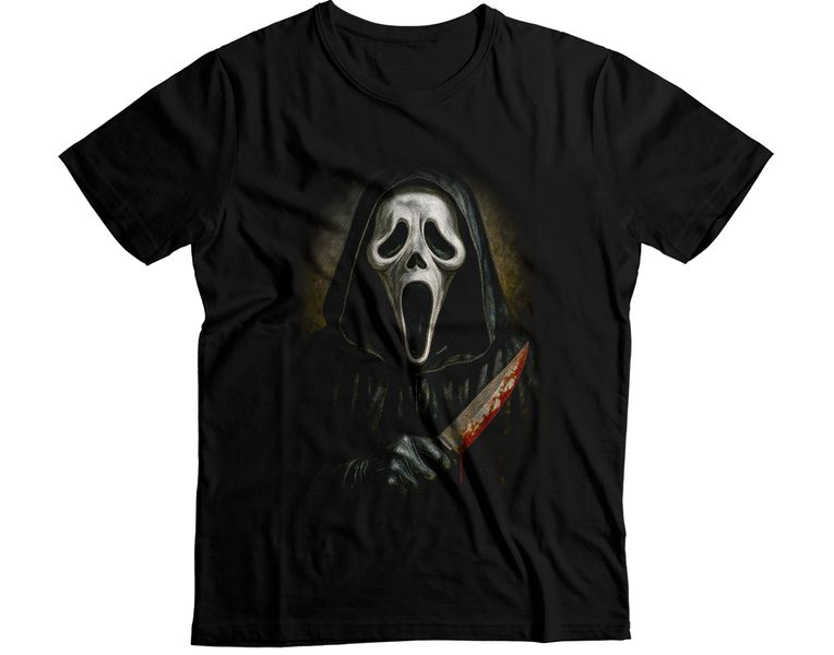 Scream Ghostface Horror Movie Graphic T-Shirt