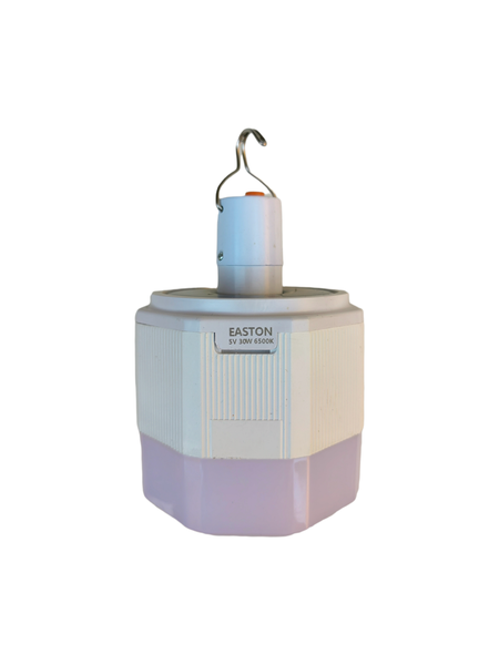 Solar &amp; Usb Rechargeable LED Light With 3 Rechargeable Batteries and Hook