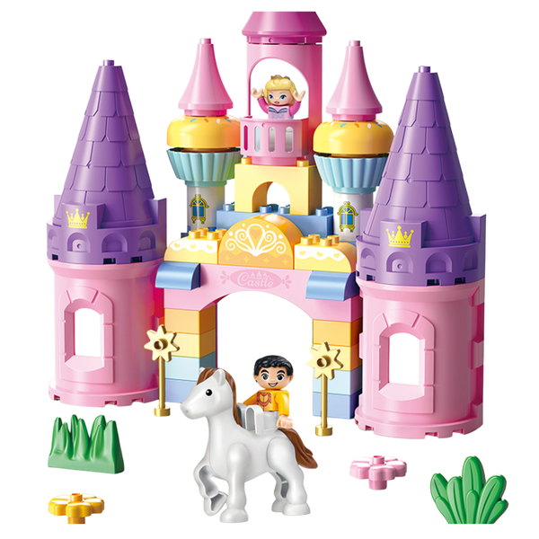 Feelo Building Blocks - Big Building Blocks - Princess Castle - 43 Pieces