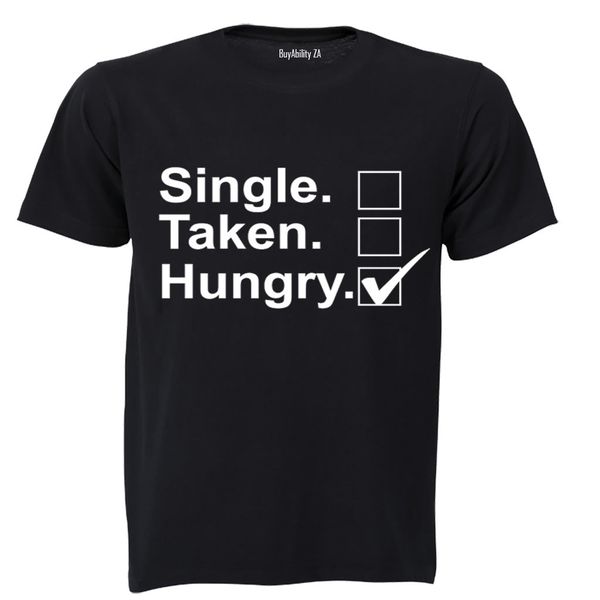 Taken - Hungry - Mens - T-Shirt - Black image