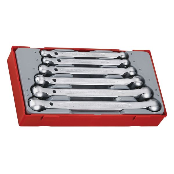 TengTools - 6 piece Double Flex Wrench Set 8-19MM - TT6506