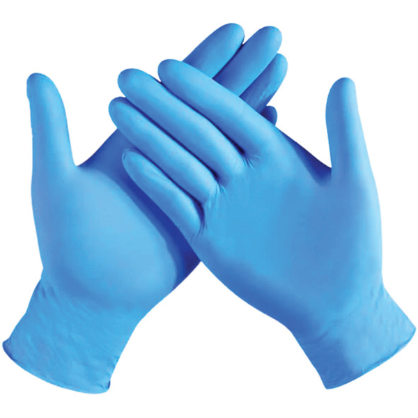 Golden Hands Blue Nitrile Gloves