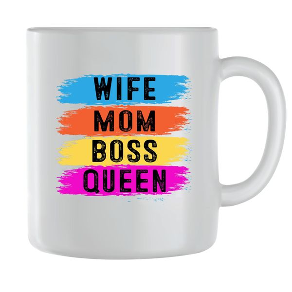 Boss Coffee Mugs for Mothers Day Women with Graphic Mom Sayings Present 070