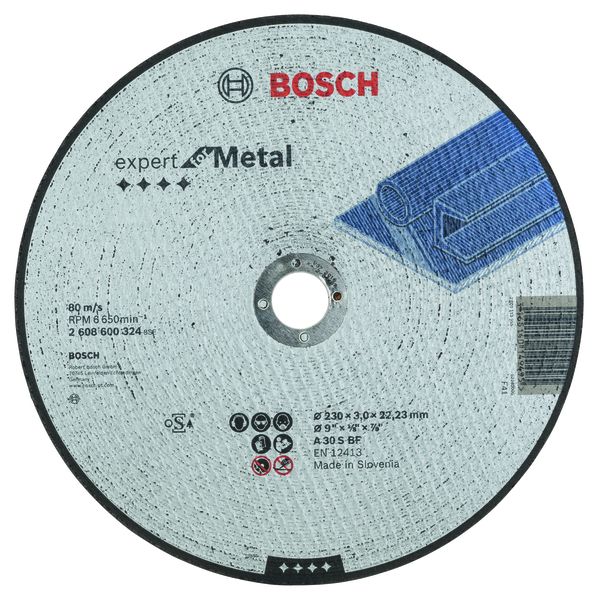 Straight Cutting Disc Expert Metal A 30 S BF, 230, 3,0